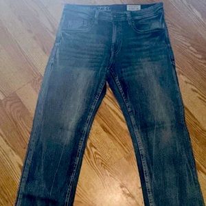 TK Axel Slim Straight Jeans Men's 34 x 30 Blue Stretch Denim